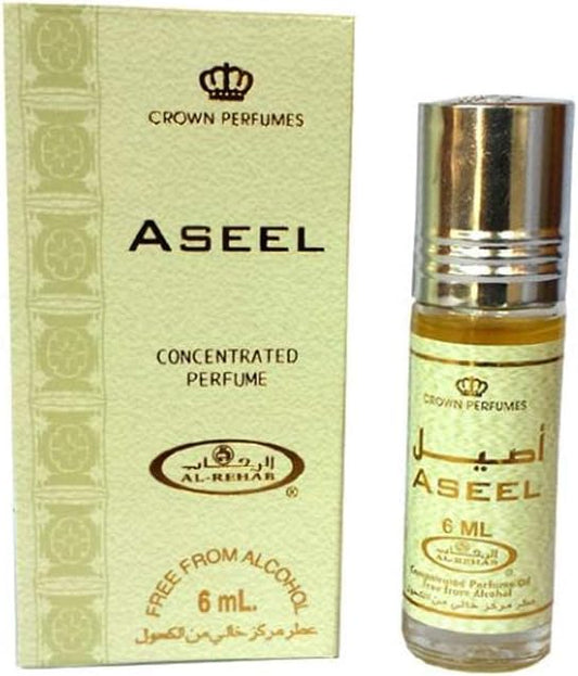 Al-Rehab Crown Roll on Attar Perfume Oil Aseel 6ml by MSI