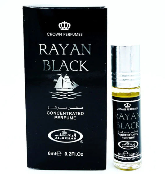 Al Rehab Rayan Black 6ml Roll On Perfume Oil