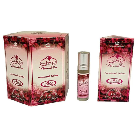 Al Rehab Moroccan Rose Roll On Perfume Oil 6ml